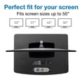 thumbnail image 4 of Mount-It! 2 Tier Turntable TV Stand Black For 32-42 Inch TVs (MI-832), 4 of 7
