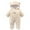 Yellow, variant on 9-12 Months Newborn Infant Baby Girl Winter Clothes Baby Fleece Footie Snowsuit Winter Onesie Cartoon Warm Hooded Outfits for Girls Boys Gray