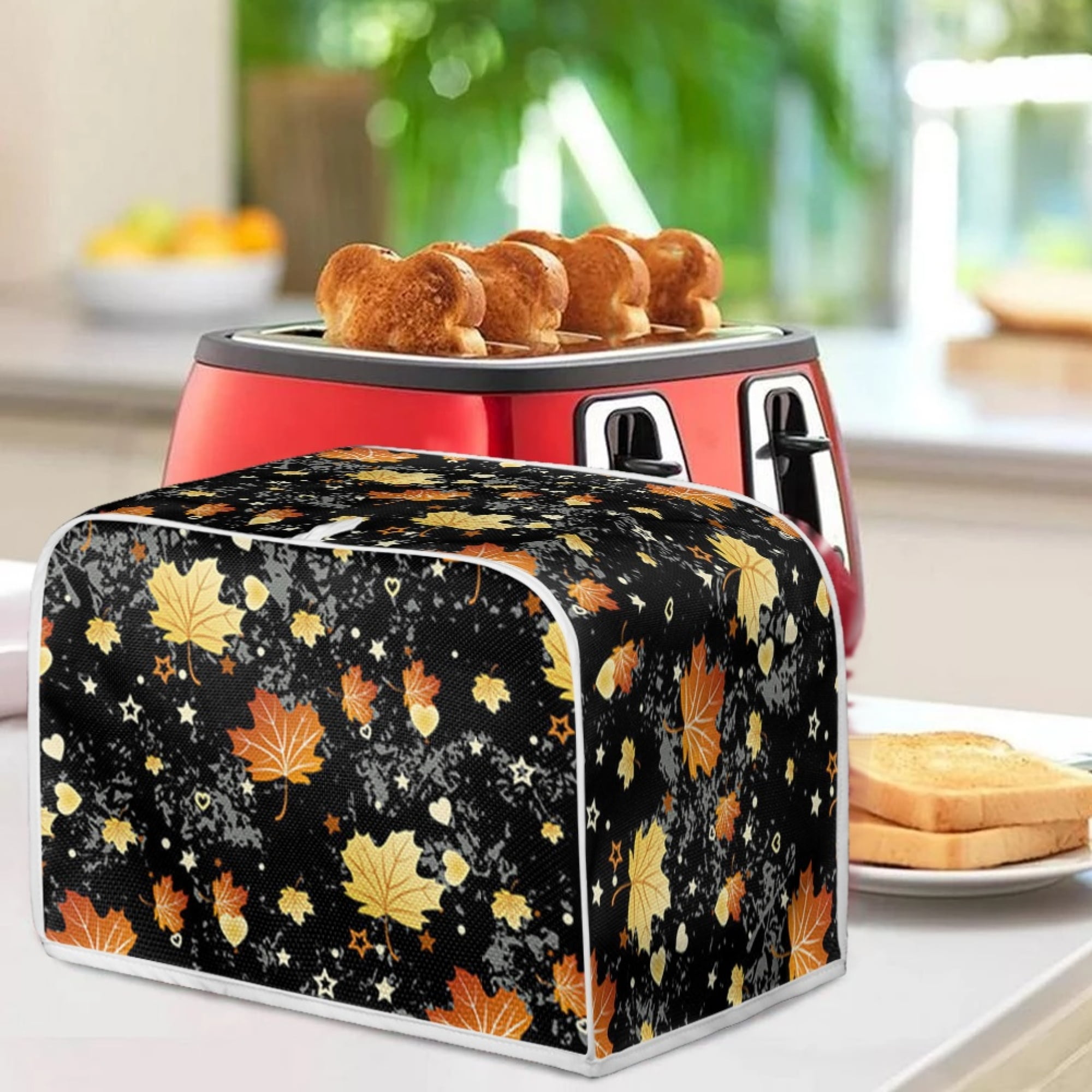 Upetstory Chicken Rooster Air Fryer Cover Dust Cover Red Kicthen Appliance  Cover Countertop Oven Cover Airfryer Covers with Storage Pocket and Handle