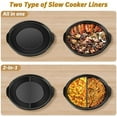 thumbnail image 4 of Silicone Slow Cooker Liners fit Crock-Pot 7-8 Quart Oval Slow Cookergsrfdtdfyujfygyugtftrderdrtujrfdcruyftftyfdedsryhsderdhctgrfdujf ✅ 6-7qt (3 Compartment) ✅ 6-7qt (3 Compartment), 4 of 5
