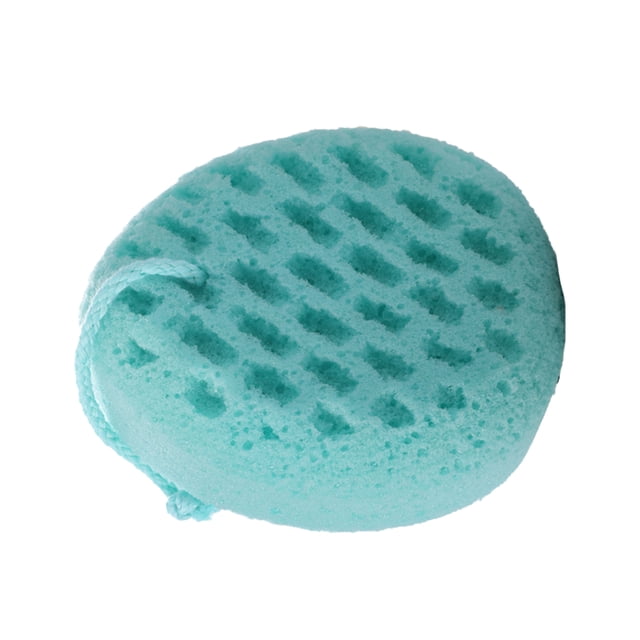 Yuarrent Esponjas de baño Gota de agua Exfoliante Piel muerta Pulido Depurador Volver Hidratante Herramienta de limpieza de baño para lavar Suministros de limpieza para el hogar fruta verde