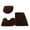 Brown, variant on Bathroom Floor Mats Sets 3 Piece Bath Rugs Set, Bath Rug Contour Mat Toilet Seat Cover, Super Soft Microfiber Water Absorbent & Non-Slip Bathroom Carpet, Machine Washable,(Brown)