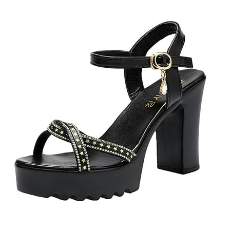 

gvdentm Sandals For Women Dressy Summer Womens Casual Fashion Lace Heels Up Breathable Slide Sandal for Women Comfort