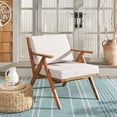 thumbnail image 2 of SAFAVIEH Dryad Outdoor Patio Chair, Natural/Light Grey, 2 of 12