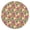 Pioneer Flower Floral-2, variant on Pioneer Flower Floral Print Pattern Round Fitted Tablecloth with Elastic Edge, Waterproof Dining Table Cover for Indoor Outdoor Camping and Daily Use
