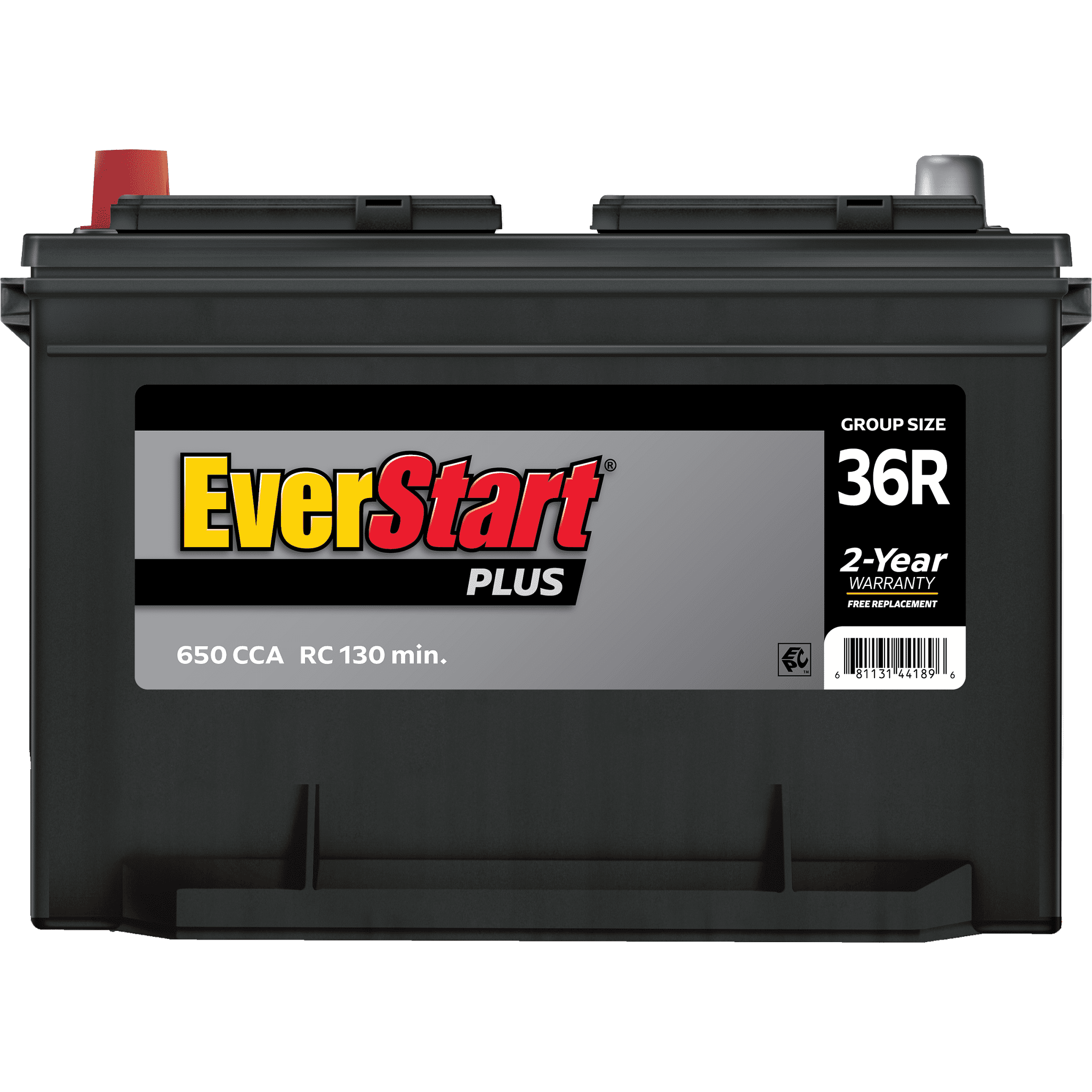 Everstart Plus Lead Acid Battery 12 Volt Automotive Battery Group Size 36R, 650 CCA Top Post for Car