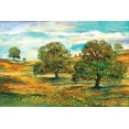 thumbnail image 2 of Gorham, Gregory 14x11 Black Ornate Wood Framed with Double Matting Museum Art Print Titled - Wild Poppy Landscape II, 2 of 4
