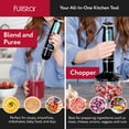 thumbnail image 3 of Immersion Blender Set, Hand Blender Electric, Immersion Blender Handheld, 9-Speed, 500W Handheld Blender - Hand Blenders Immersion, Hand Mixer Electric Blenders, Smoothie Blender (5-in-1, Black), 3 of 5
