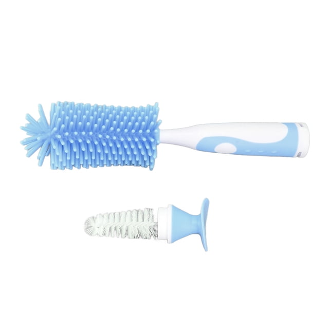 Cepillo de silicona para biberones, cepillo para biberones, cepillo de limpieza para biberones de agua, cepillo para biberones construido para durar