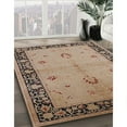 thumbnail image 3 of Ahgly Company Machine Washable Indoor Round Industrial Modern Sienna Brown Area Rugs, 3' Round, 3 of 7