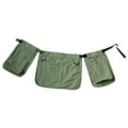 thumbnail image 2 of Riñonera ligera con hebilla ajustable y múltiples bolsillos para hombre y mujer. Verde, 2 of 7