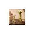 thumbnail image 5 of DecMode 9", 13"H Geometric Tube Gold Glass Vase with Metal Stand, Set of 2, 5 of 16