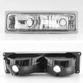 thumbnail image 6 of AKKON - Fits 94-98 C/K 1500 2500 3500 Tahoe Suburban Chrome Headlights + Corner + Bumper Signal Lamp + LED Red Smoked Tail Light, 6 of 7