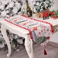 thumbnail image 3 of MIXFEER Merry Christmas Table Runner for Parties Elk Pattern Table Runner 68 X 13 Inch Dining Table Runner Rectangle Table Wedding Holiday Party Decoration Type 1, 3 of 7
