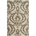 thumbnail image 5 of SAFAVIEH Florida Jennine Damask Shag Area Rug, Cream/Beige, 4' x 6', 5 of 11