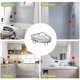 thumbnail image 5 of 1 Pcs Wall-Mounted Triple-Cornered Storage Rack,Bathroom Shelf with Towel Bar Hooks,Organizer for Ba, 5 of 5