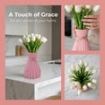 thumbnail image 3 of Unique Bargains Modern Geometric Unbreakable Flower Vase Pink 4.7" x 4.7" x 6.7", 3 of 6