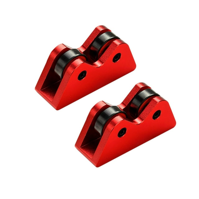 koolsoo 2 Pcs Vérificateur de Droiture de Billard Vérification Snooker Club Rouleau Droiture Rouge