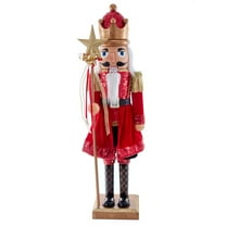 Kurt S. Adler 32-Inch Plastic Red and Gold King Nutcracker, Multi