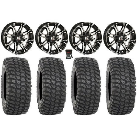 High Lifter HL3 14 Wheels Machined 30 XCR350 Tires Can-Am Maverick X3 / Honda Pioneer 1000 / Talon