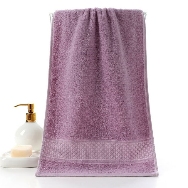 Tranfacy Home Textiles,Bath Towels,Towel Thickened Soft Absorbent Plain Color Household Wash Face Gift Towel