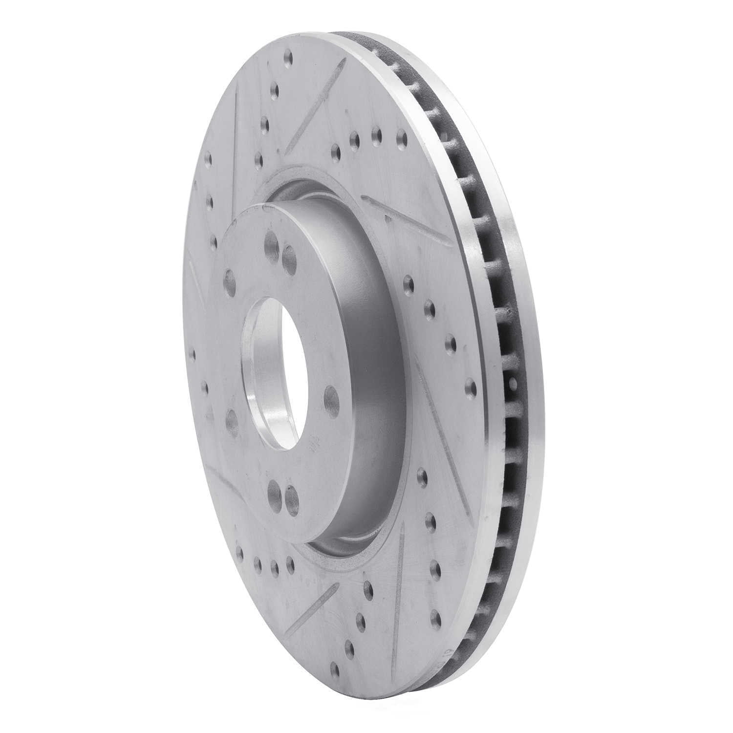 Dynamic Friction Company 631-03020L DFC Brake Rotor - Drilled And Slotted - Silver