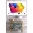 thumbnail image 2 of Iowa, State Abstract Watercolor (36x54 Giclee Gallery Art Print, Vivid Textured Wall Decor), 2 of 3