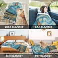 thumbnail image 7 of Wobogo Cute Golden Retriever Flannel Fleece Bed Blanket as Bedspread Coverlet Sofa blankets (80x60in) Soft Lightweight Warm and Cozy, 7 of 7