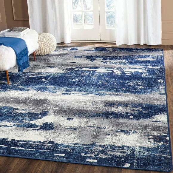 KUETH 5'x7' Area Rugs for Living Room, Ultra Thin Indoor Machine Washable Rugs for Bedroom Dining Room