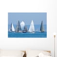 thumbnail image 1 of Sail-boats Wall Mural Decal Sticker, Wallmonkeys Peel & Stick Vinyl Graphic (36 in W x 23 in H), 1 of 4