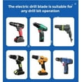 thumbnail image 5 of Sheet Metal Cutter Metal Cutter for Drill/Sheet Metal Cutter Drill Attachment Enhanced Model - Specially Reinforced for Cutting Flat Iron, Steel,Copper, Aluminum Sheets 20 Gauge thick and Below, 5 of 19