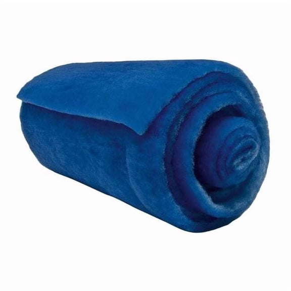 24 in x 45 ft x 2 in Polyester Air Filter Roll, MERV 8, Blue/White