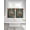 Green, variant on William Morris Plant Floral 2 Panel Kitchen Curtains for Small Windows, Retro Lotus Flower Leaves Bathroom Tier Curtain, Short Window Treatment for Bedroom/Living Room 55"x36"