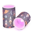 thumbnail image 2 of Rocket and Planet Flameless LED Candle Set with Remote, Battery Operated Color Changing Pillar Candles, Set of 2, 2 of 7