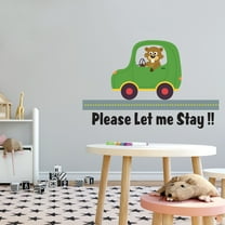 Please let me Stay!-Chipmunk Wall Decal -Vinyl Stickers for Home Interior Design Living Room Decoration -Wall Art Removable Stickers - Size : 20" x 12"