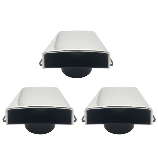 3 Pieza de Ventilación con Base de Nailon, Parte Superior de Acero Inoxidable Marino 304 para Barcos y Accesorios