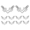 thumbnail image 5 of Topbathy 10Pcs Clear Acrylic L Brackets Corner Braces Thickened Durable Shelf Brackets for Home Use, 5 of 8