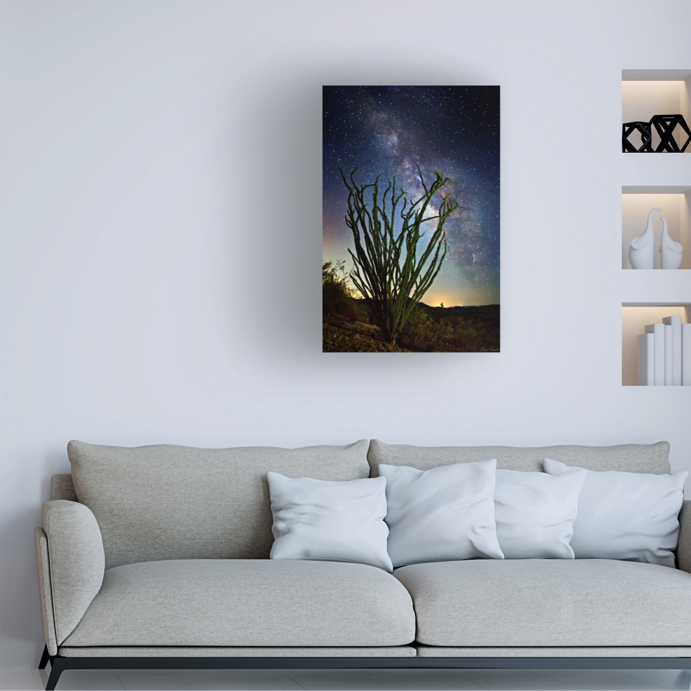 Trademark Fine Art David Drost  Desert Lights II Canvas Wall Art