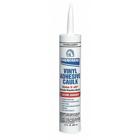 Phenoseal Vinyl Adhesive Caulk, 10 oz