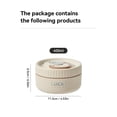 thumbnail image 1 of 18/8 Stainless Steel Thermal Food Container Bento Lunch Box Set, Portable Keep Warm Lunch Container With Insulated Bag Beige 400ml, 1 of 6