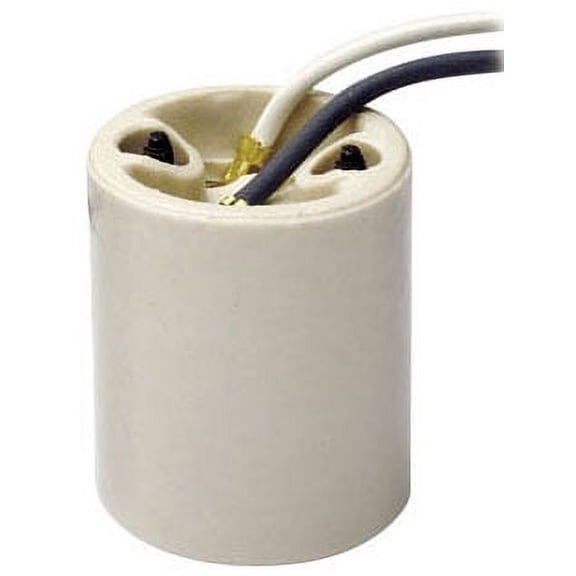 Leviton 10085 Porcelean Medium Base Lamp Holder with Wire Leads
