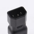 thumbnail image 3 of IEC C14 a C19 Convertidor de enchufe moldeado Adaptadores de corriente Conector Negro, 3 of 8