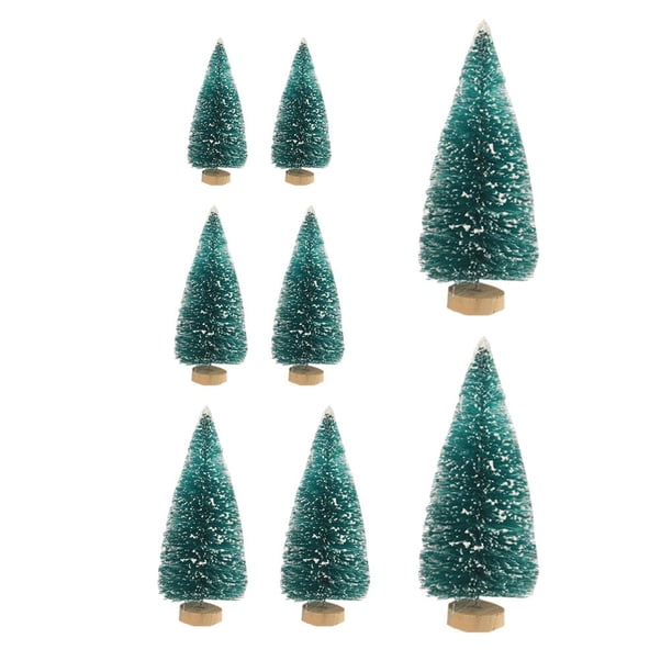 Bewildely Mini árbol de Navidad para el hogar y la oficina, miniárbol de con base redonda, decoración navideña Type6 NO6 Bewildely HA001627-01