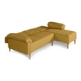 thumbnail image 4 of Sala Modular Reversible Makora Brunello Con Memory Foam, Color Mostaza, Lino Respaldo Reclinable De 3 posiciones., 4 of 10