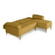 thumbnail image 4 of Sala Modular Reversible Makora Brunello Con Memory Foam, Color Mostaza, Lino Respaldo Reclinable De 3 posiciones., 4 of 10