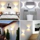 thumbnail image 2 of Lámpara de pared LED moderna para dormitorio interior de 12 W, lámparas de aluminio, lámpara ajustable hacia arriba y hacia abajo, diseño blanco cálido para dormitorio, hogar, pasillo, sala de estar, 2 of 6