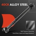thumbnail image 2 of A-Premium Front Complete Drive Shaft Prop Shaft Driveshaft Assembly Compatible with Dodge Dakota 1988-1995, 4WD, Automatic Transmission, Replace# 53005548, 4384618, 2 of 8
