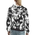 thumbnail image 7 of Lsque Floral Cow Silhouette Pattern Casual Women's Hoodie,Hooded Sweatshirt with Kangaroo Pocket,Pullover Hoodie with Eye-catching Drawstrings-XX-Large, 7 of 7