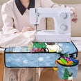 thumbnail image 4 of HELLHERO Snowmen Sewing Machine Pad with Storage Cylinder Dustproof Washable for Most Sewing Machines, 4 of 5