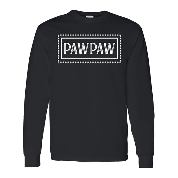 Inktastic Pawpaw in White Long Sleeve T-Shirt